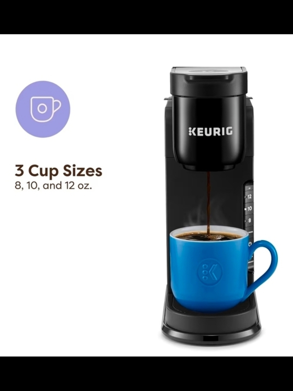 Keurig Compact New Sealed Single-Serve Coffee Maker in Black - Picture 4 of 8